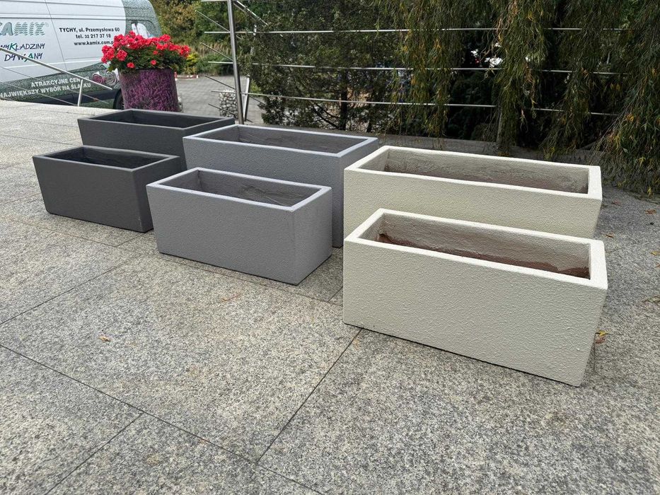 Doniczka Ogrodowa Donica Osłonka Z Włókna Szklanego Różne Rozmiary