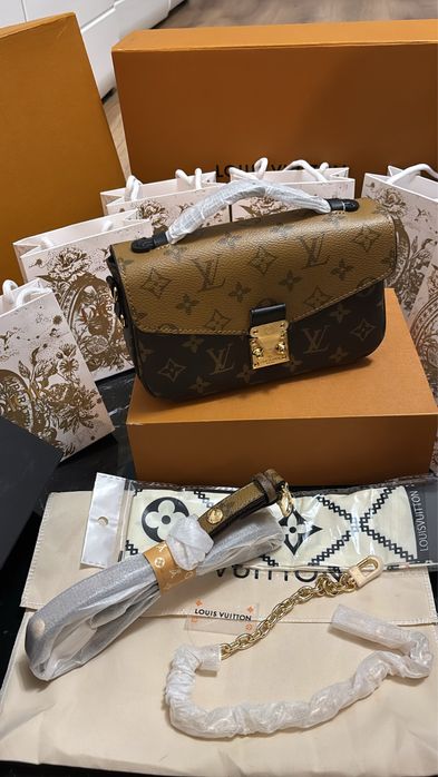 Nowa skórzana torebka Louis Vuitton LV worek torba