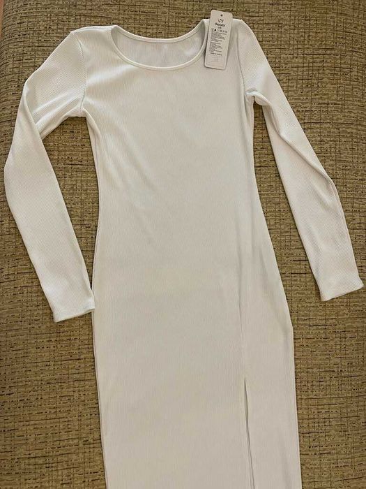 Сукня максі плаття платьє в рубчик трикотаж