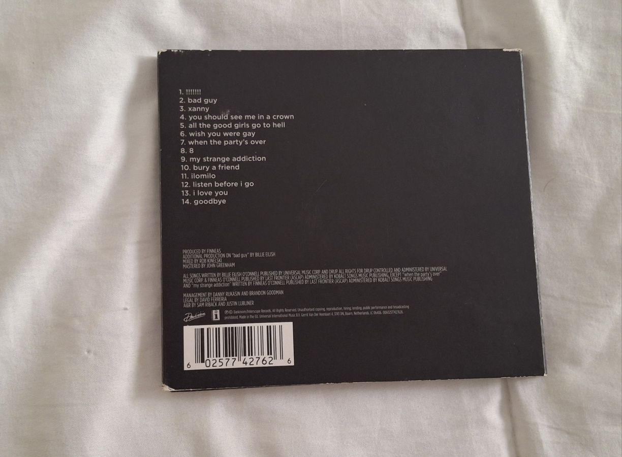 CD Billie Eilish - When We All Fall Asleep Where Do We Go?