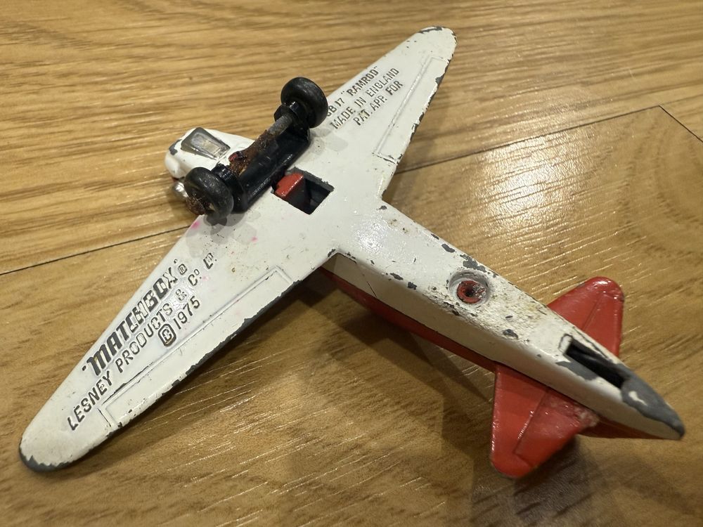 Miniatura avião matchbox 1975