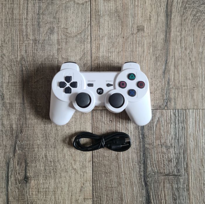 Pad PS3 Biały + Kabel Nowy Bezprzewodowy Wysyłka OLX GWARANCJA