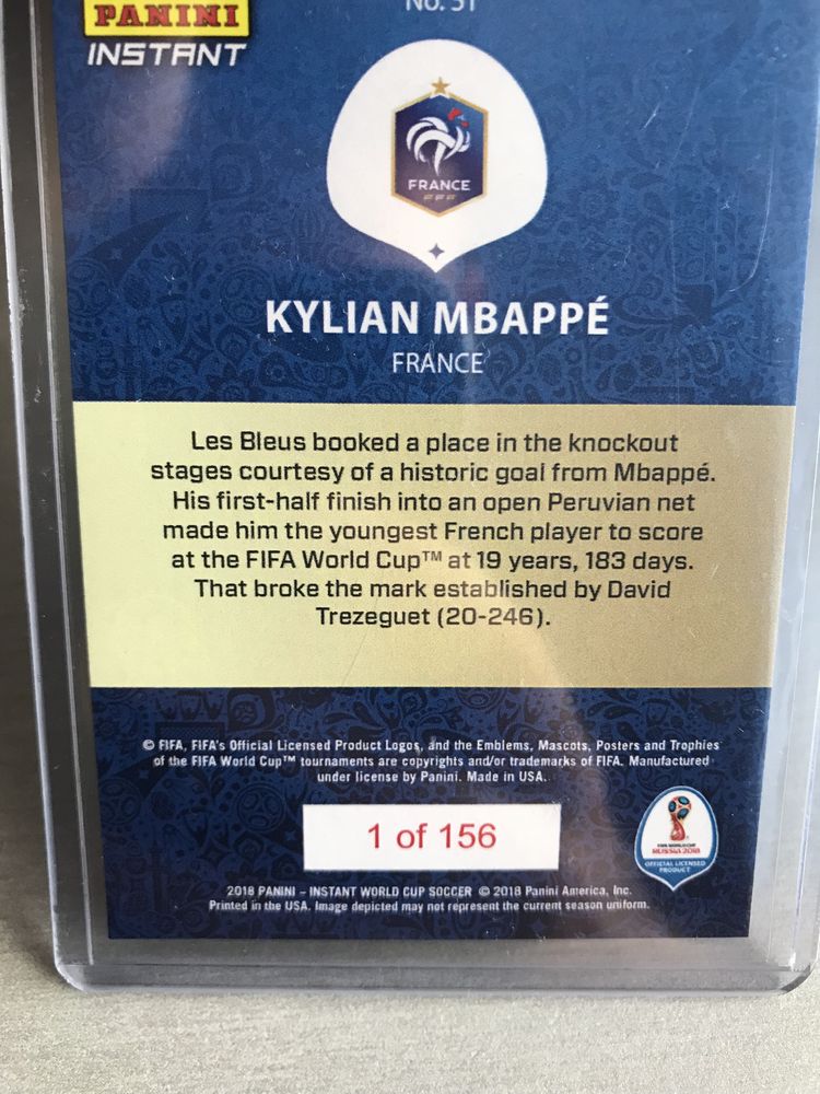 Mbappe - Panini Instant (raro) | 2018