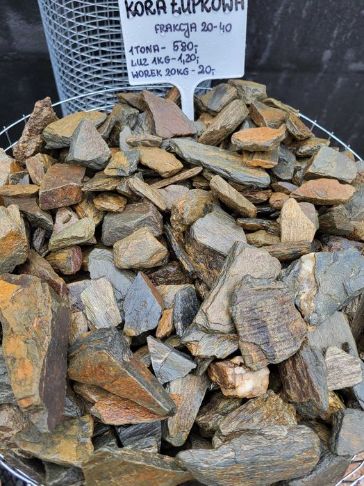 Kora kamienna z łupka księżycowego kora łupkowa kora ogrodowa kamień