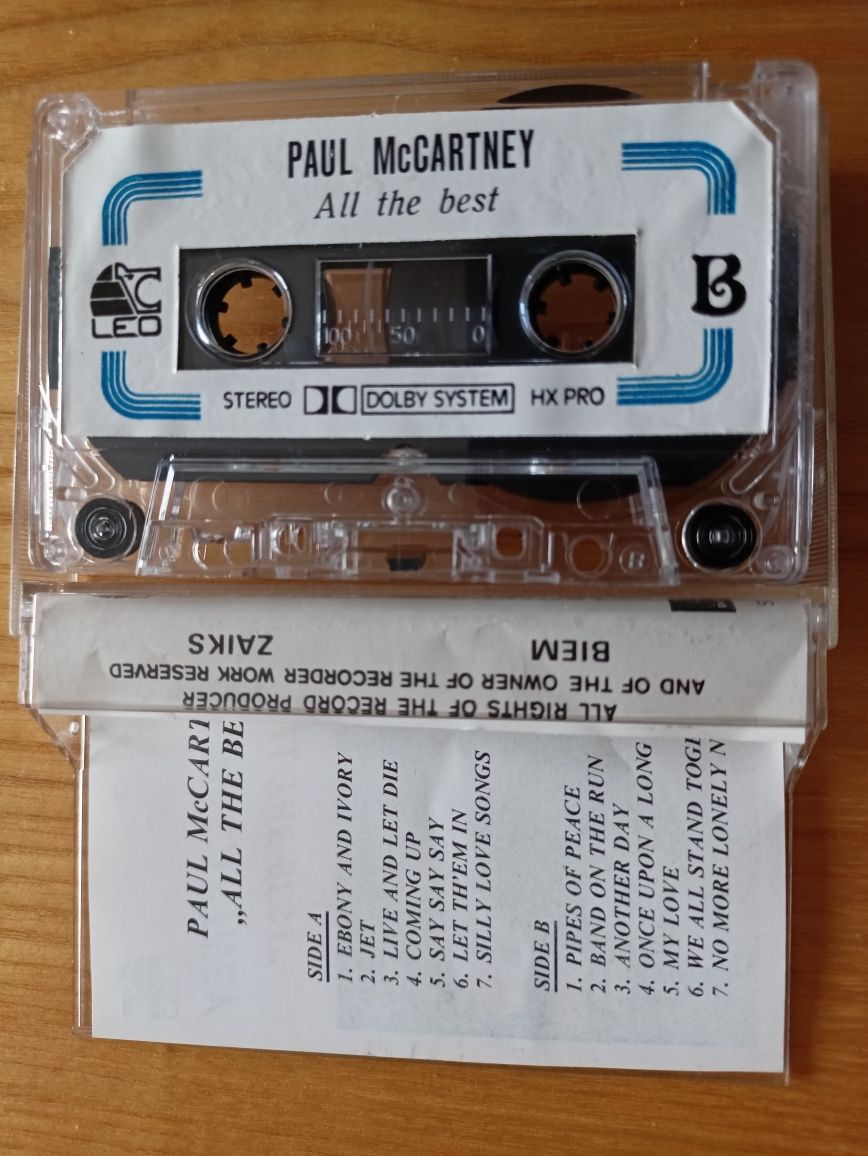 PAUL McCARTNEY na kasecie magnetofonowej