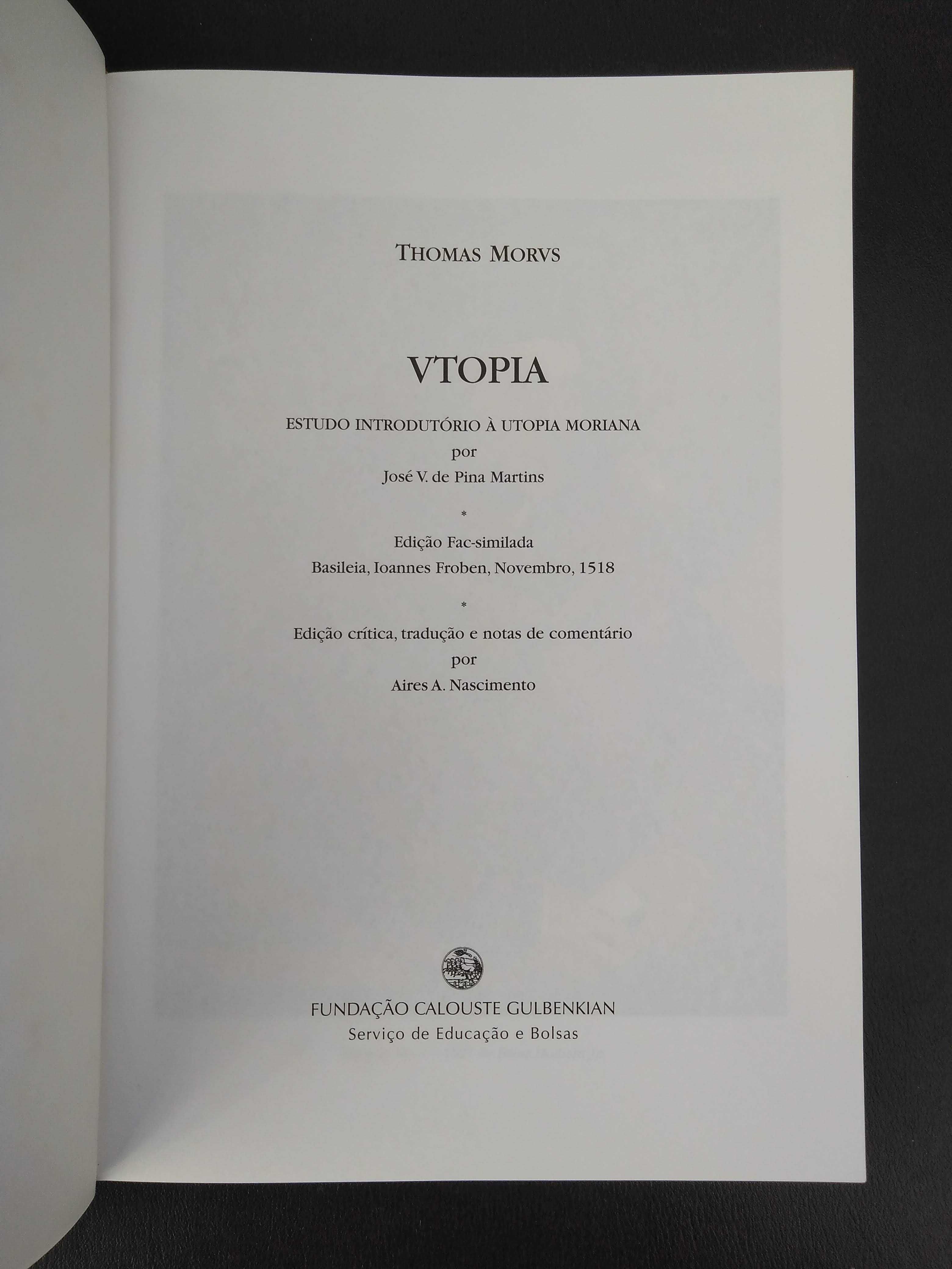 livro: Thomas Morus "Utopia"