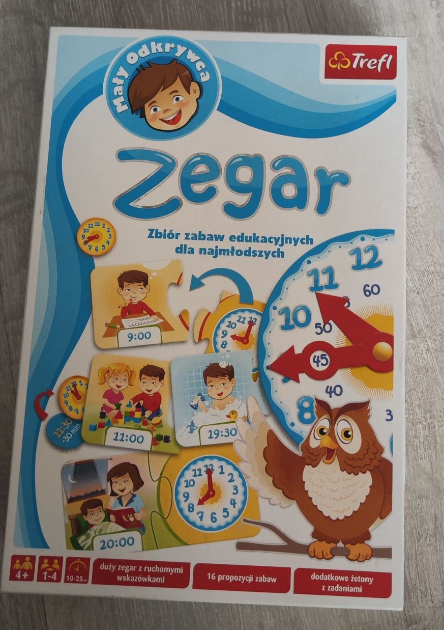 Trefl zegar zabawa edukacyjna