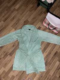 Халат Victoria's Secret Short Cozy Robe Waterfall Green