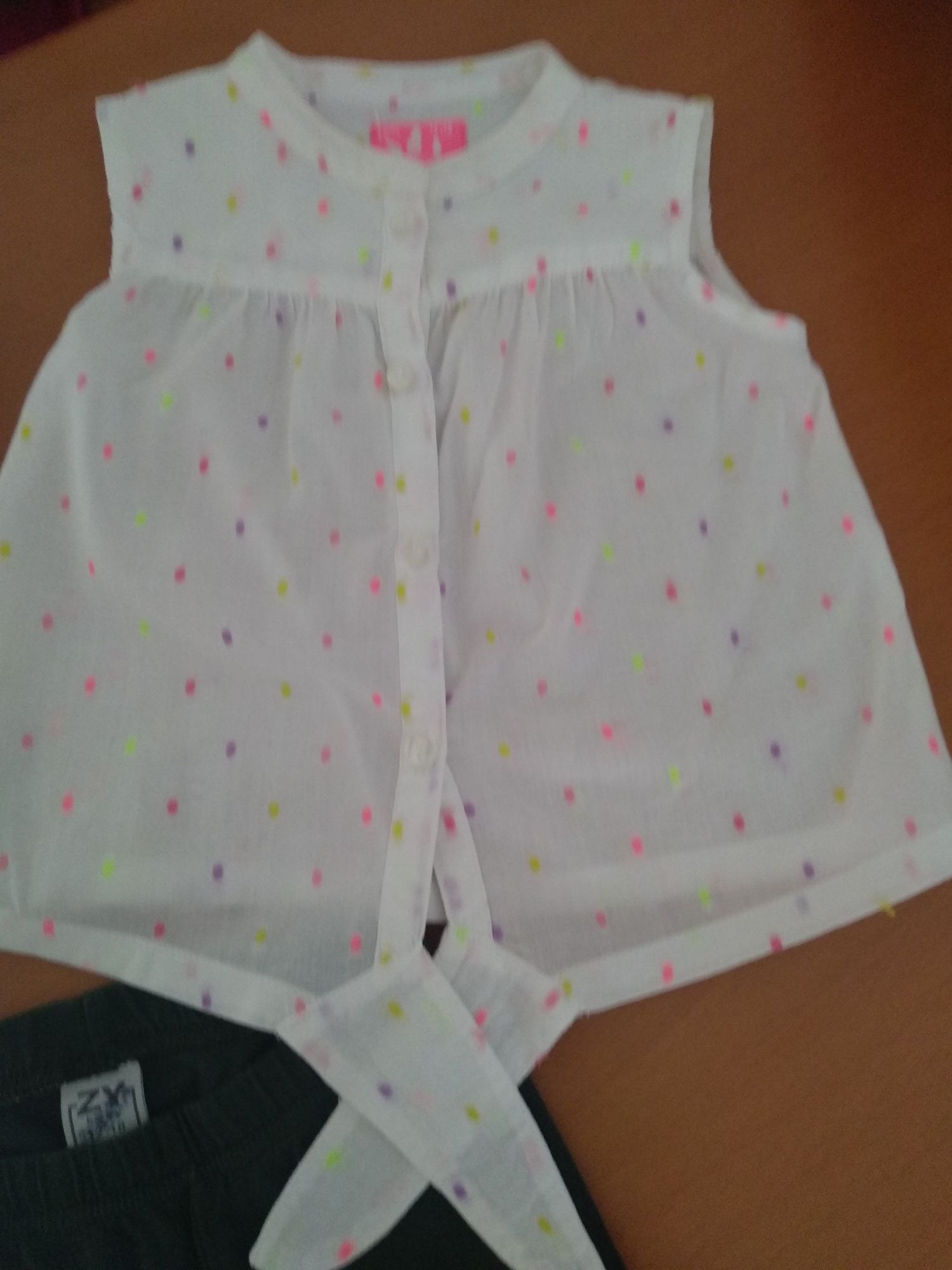 Camisa e leggings de menina - 12 aos 18 meses