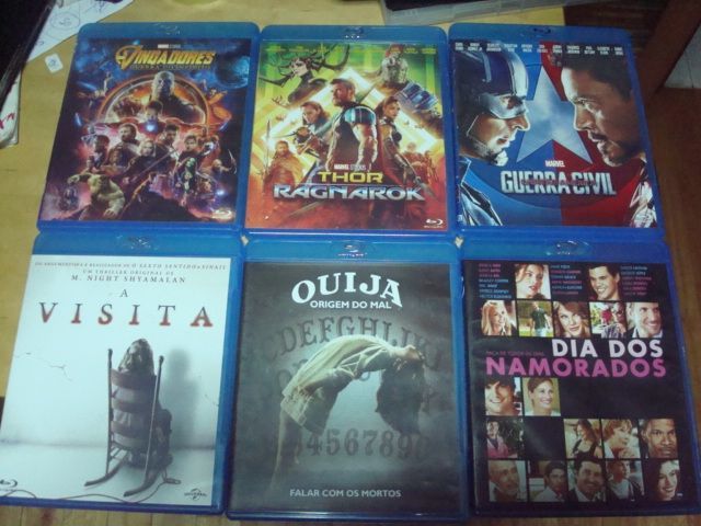 11 blu rays originais e 1 serie alguns selados