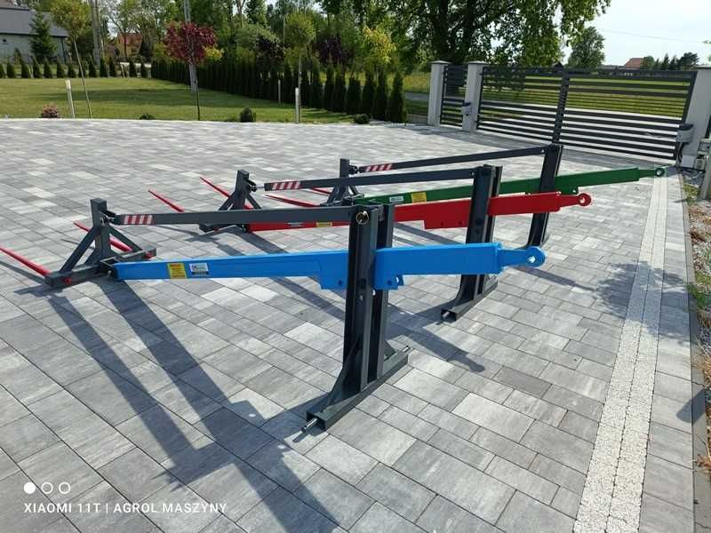 Rama / ładowacz do bel zęby kute solidna konstrukcja Raty