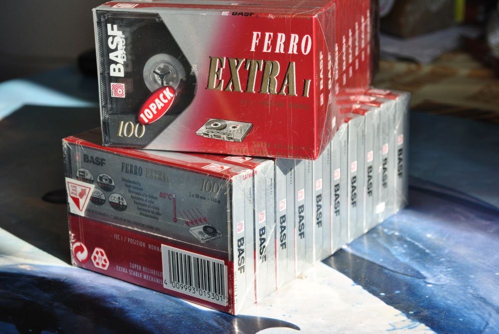 Аудиокассеты BASF FERRO EXTRA 60-90 в ассортименте, разные. НОВЫЕ!