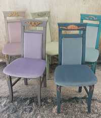 Krzesła z Ornamentami Shabby Chic