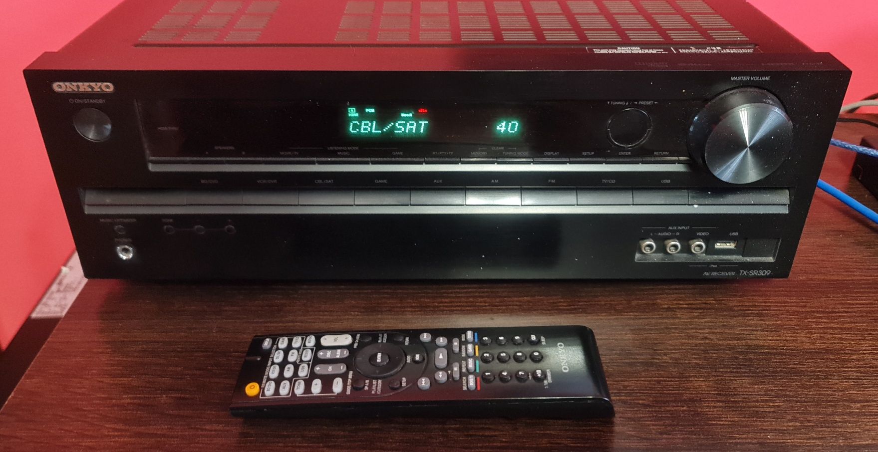 Amplituner Onkyo TX - SR 309 brak dźwięku
