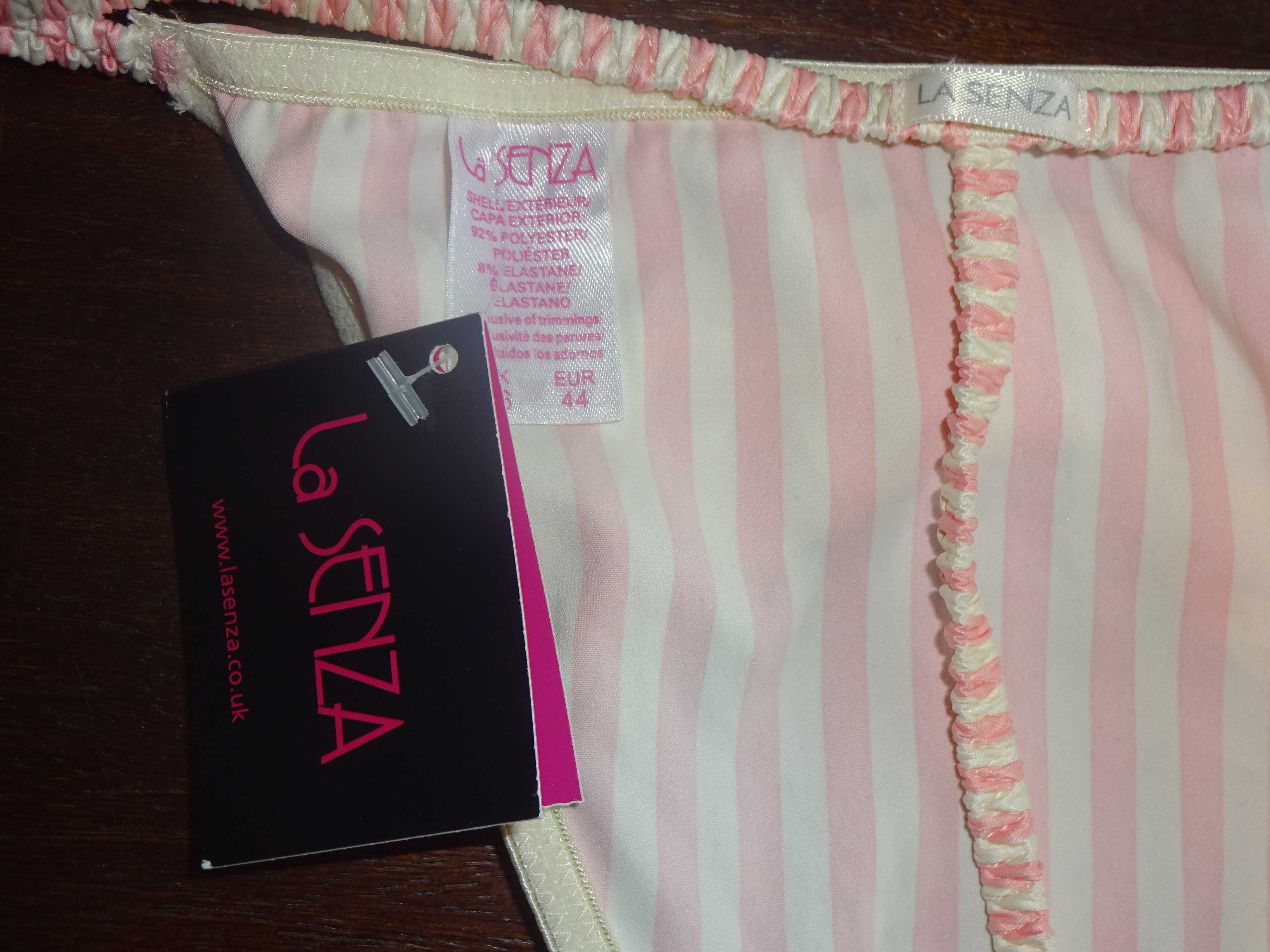 LA SENZA nowe śliczne oryginalne stringi OKAZJA pink / ivory EUR 44