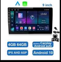 Магнитола 9" дюймов HD 720p 4/64Gb Android 13 Android auto, Car play