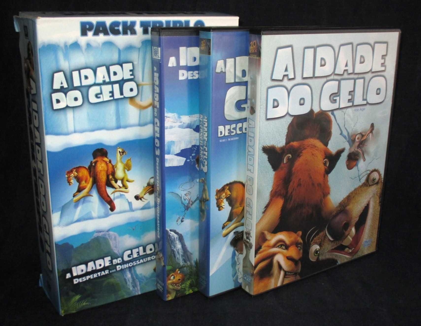 DVD Trilogia A Idade do Gelo Pack Triplo Ice Age