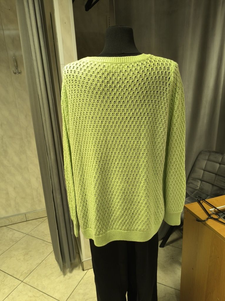 Sweter ażurowy damski