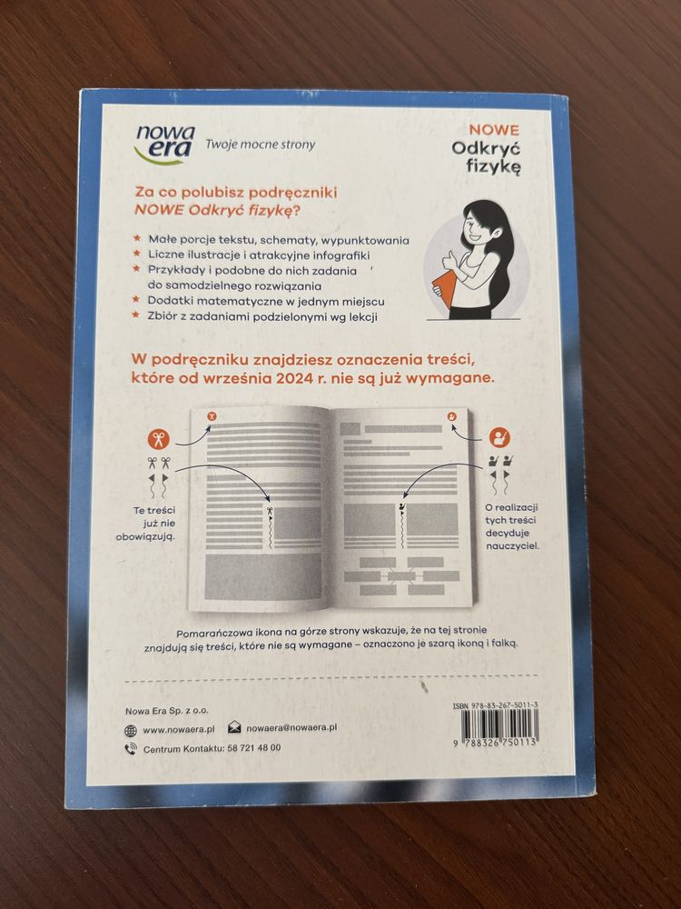 Podręcznik do fizyki ,,Odkryć fizykę” do klasy 1