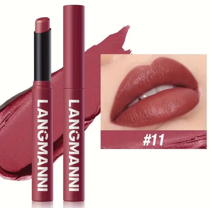 Matowa wodoodporna szminka.