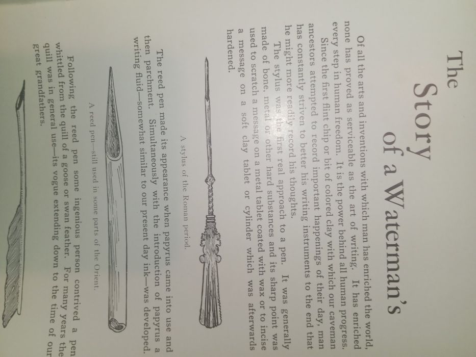 Livro de canetas  waterman