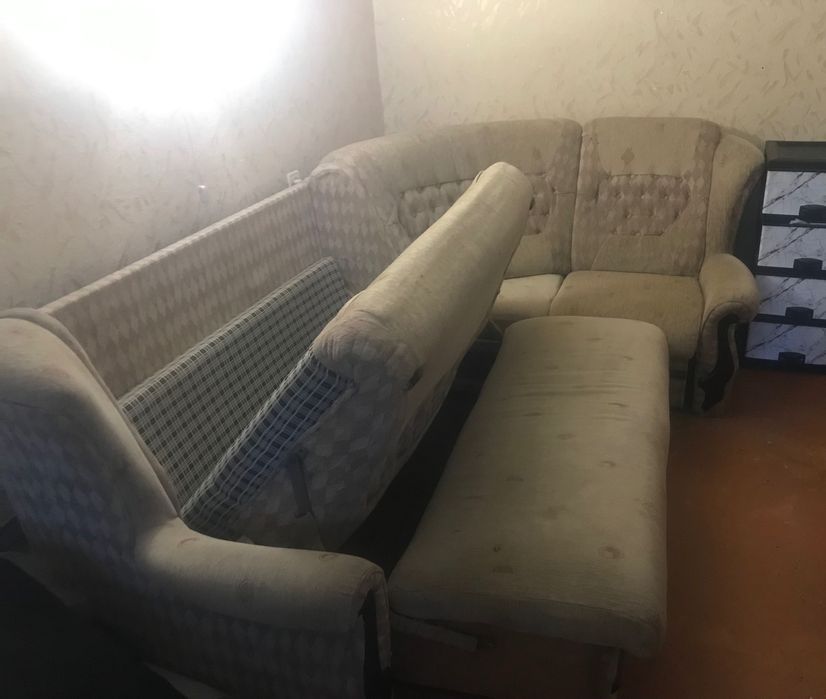 Диван угловой, раскладной, мягкий угол