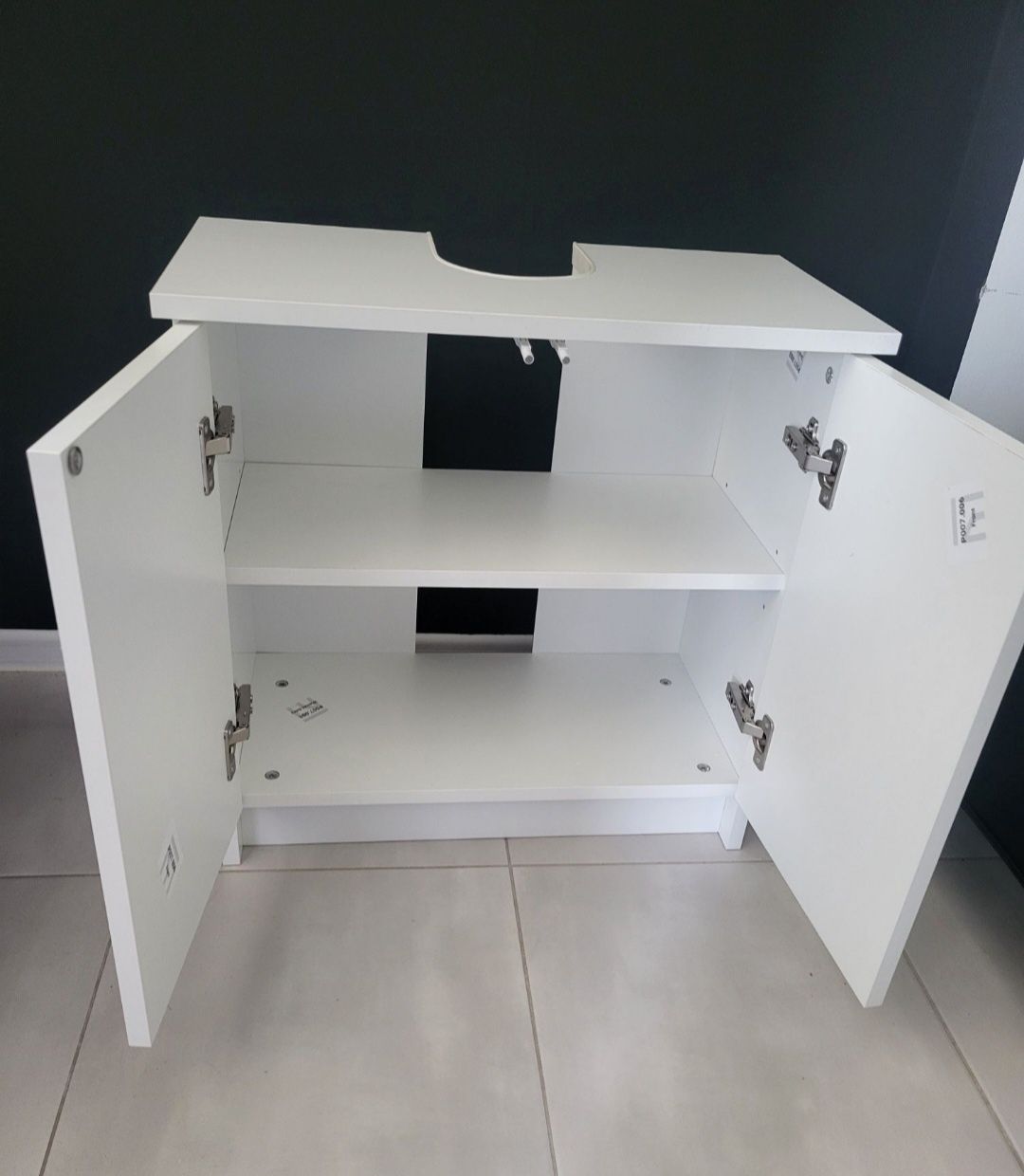 Szafka pod umywalke biala matowa 60 cm nowa