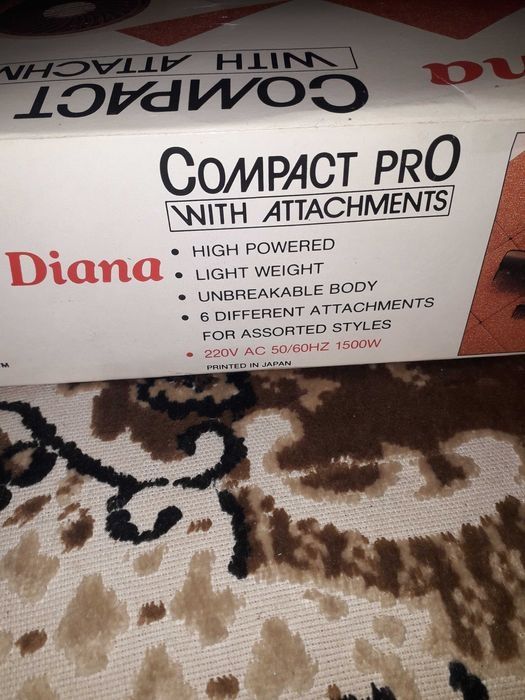 Фен Diana compact pro 1500 W новый (рэтро)