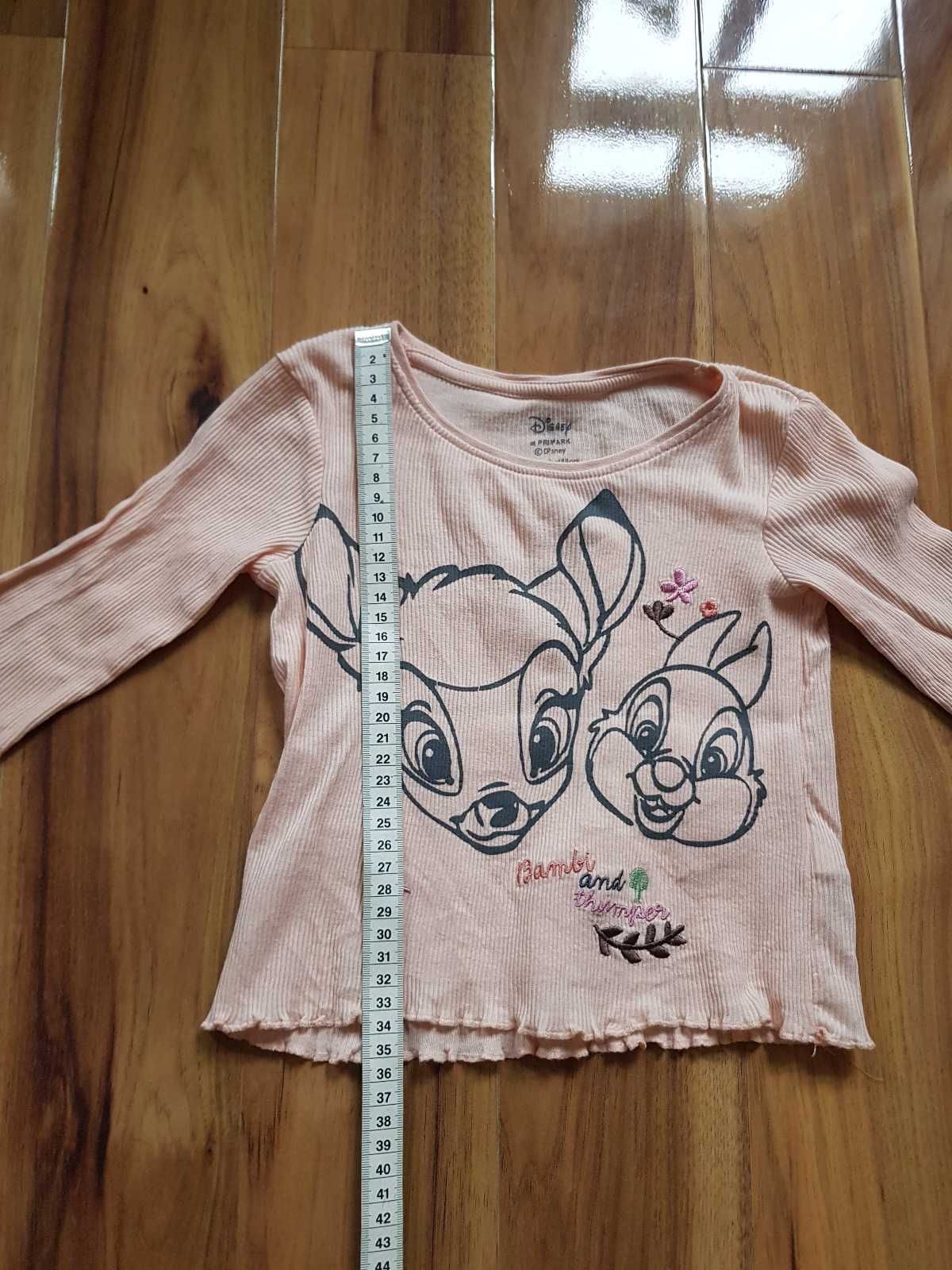 Disney Baby Primark bluzeczka Bambi i Tuptuś  12-18 różowa 86 cm