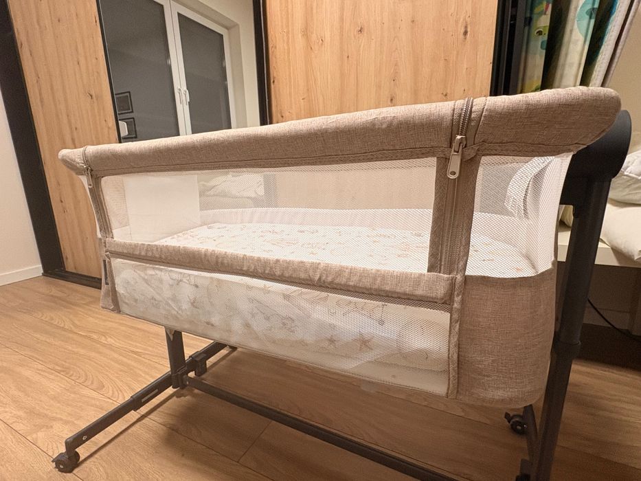 Łóżeczko dostawne NESTE UP 2 Kinderkraft beżowe