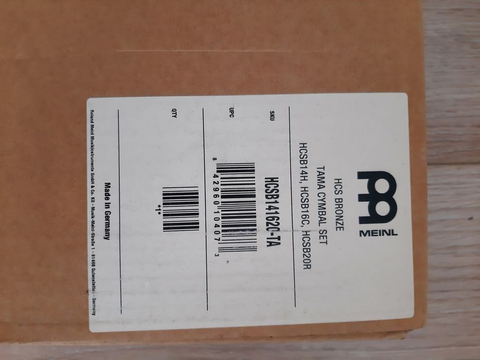 Talerze Meinl HCS Bronze zestaw 14,16,20