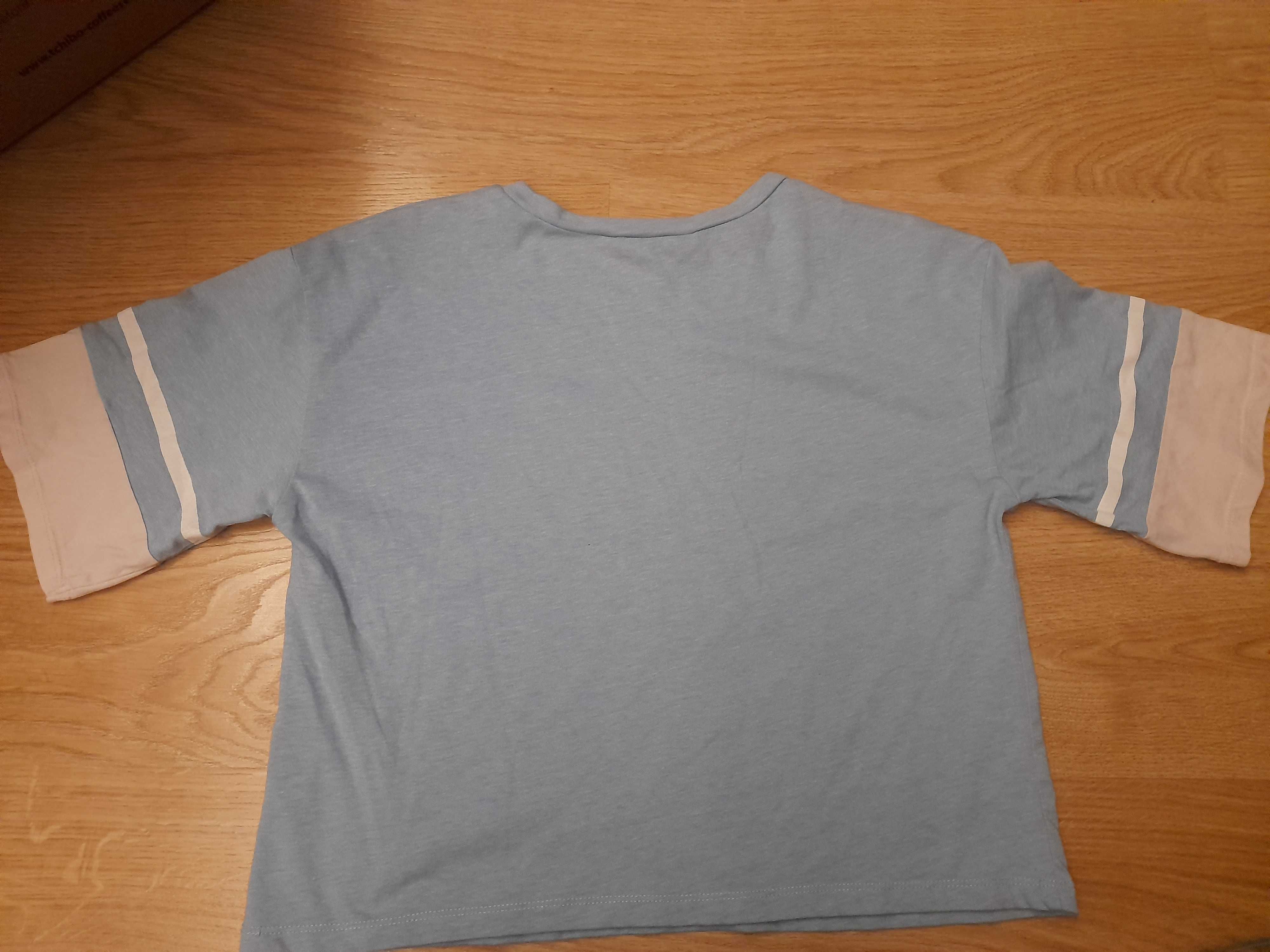 T - shirt krótki Manhattan firmy H&M rozm. 158-164 cm