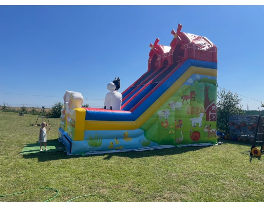 Zjezdzalnie dmuchane, dmuchaniec, piana party