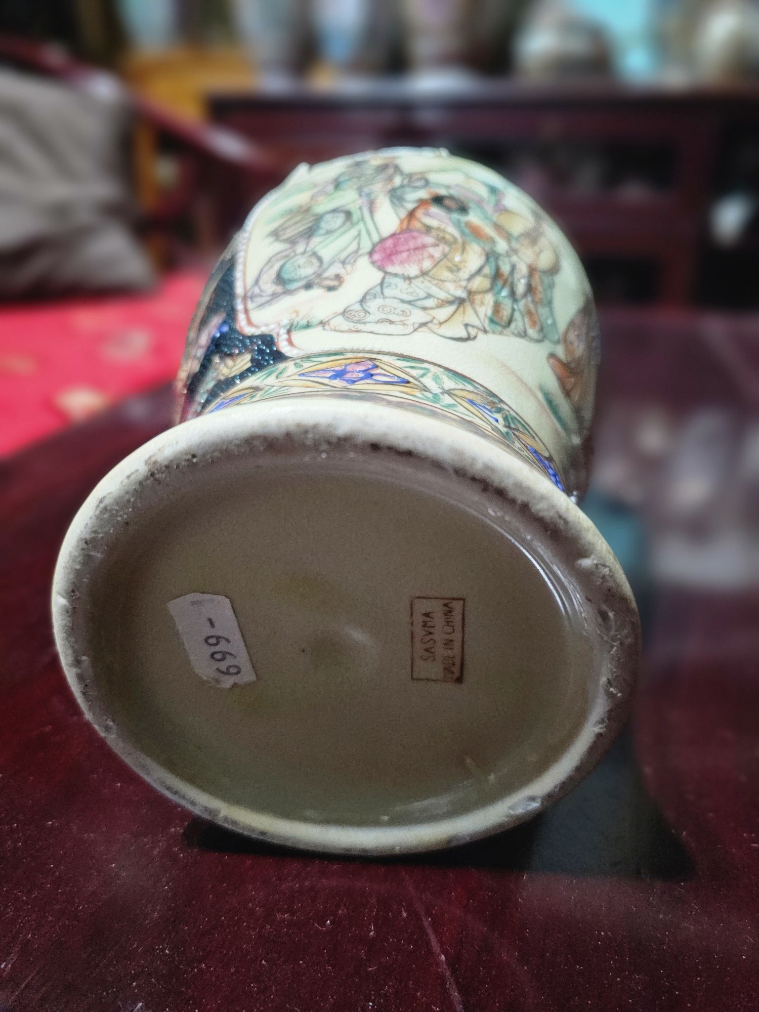 Wazon chiński ręcznie malowany 31 cm #1507 Stylowy Węgrów