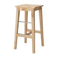 BOSSE krzesło stołek hoker barowy lita brzoza IKEA 2 sztuki
