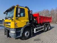 DAF CF 85.410 ATe 6x4 DŻWIG HDS HYDROBURTA OPONY-90%  Import Francja,zadbany