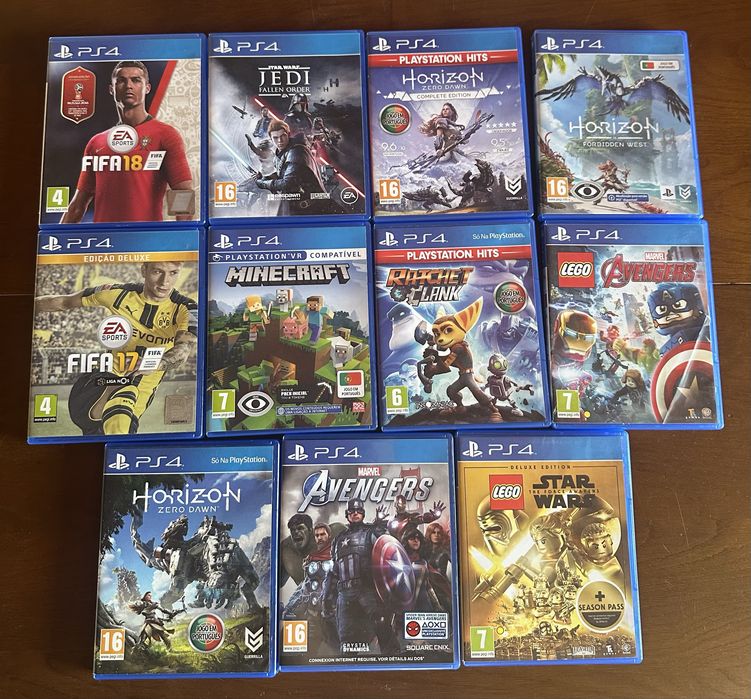 Jogos ps4 como novos