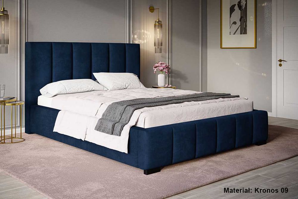 Łóżko łóżka tapicerowane bed MILANO 160x200 180x200 pojemnik stelaż