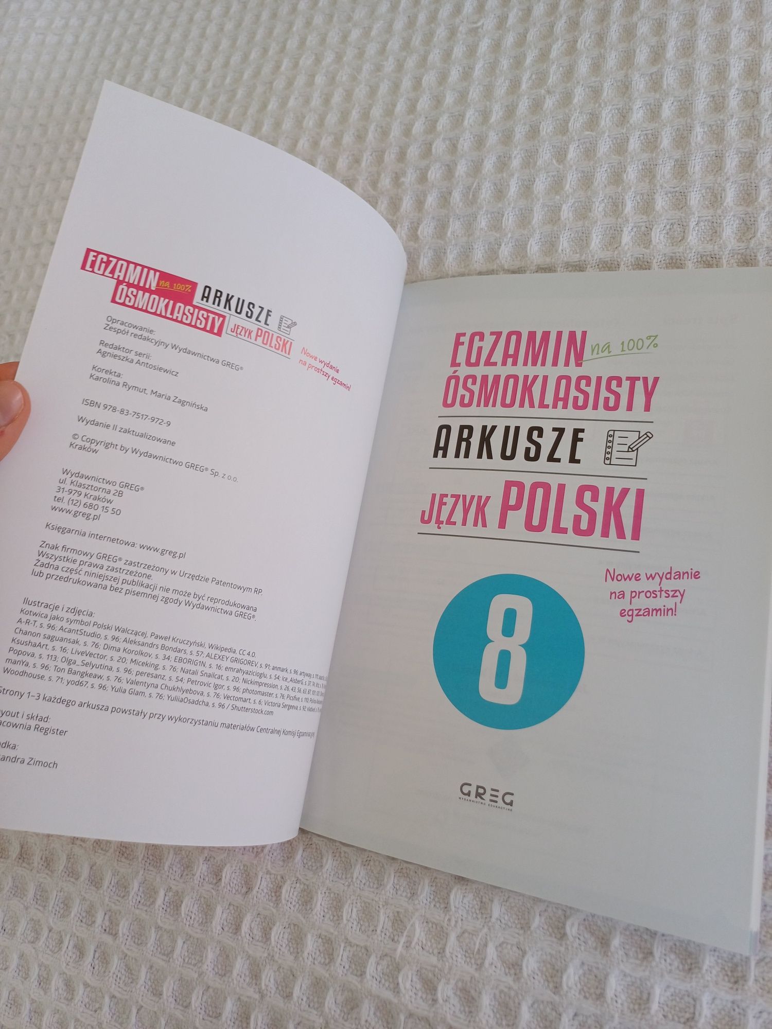Egzamin ósmoklasisty - arkusze - język polski, GREG