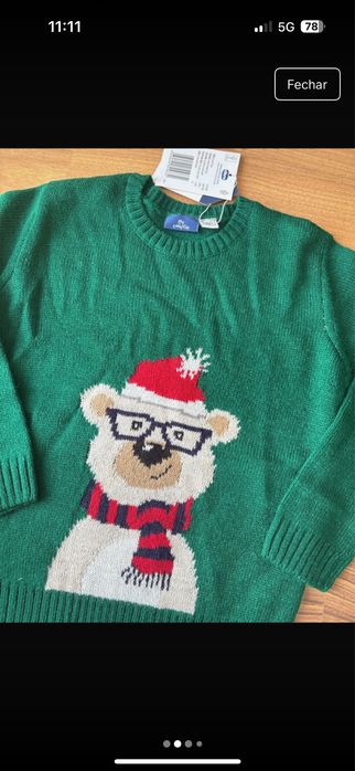 Camisola Natal 5 anos chicco