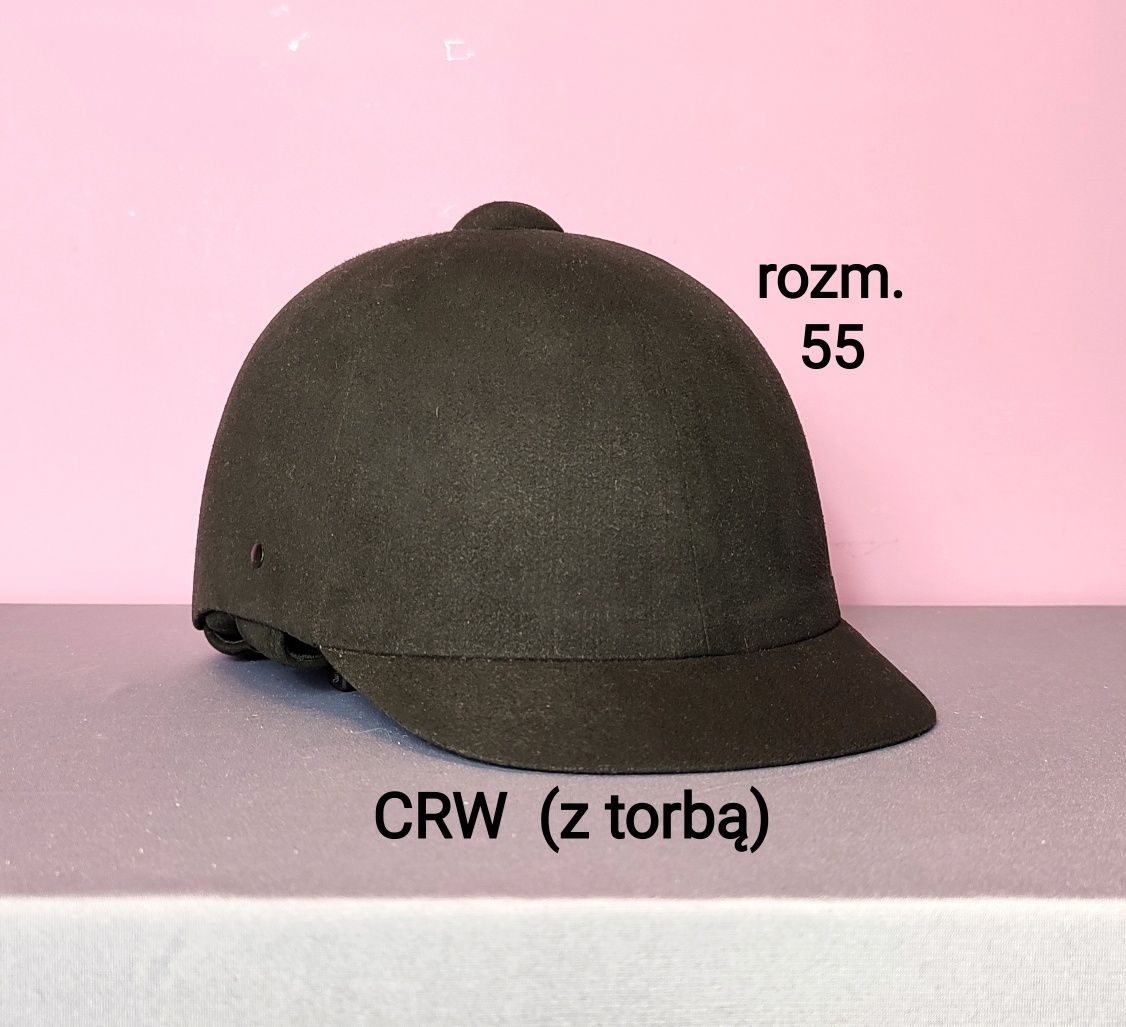 Kask jeździecki CRW - nowy z torbą - rozm. 55