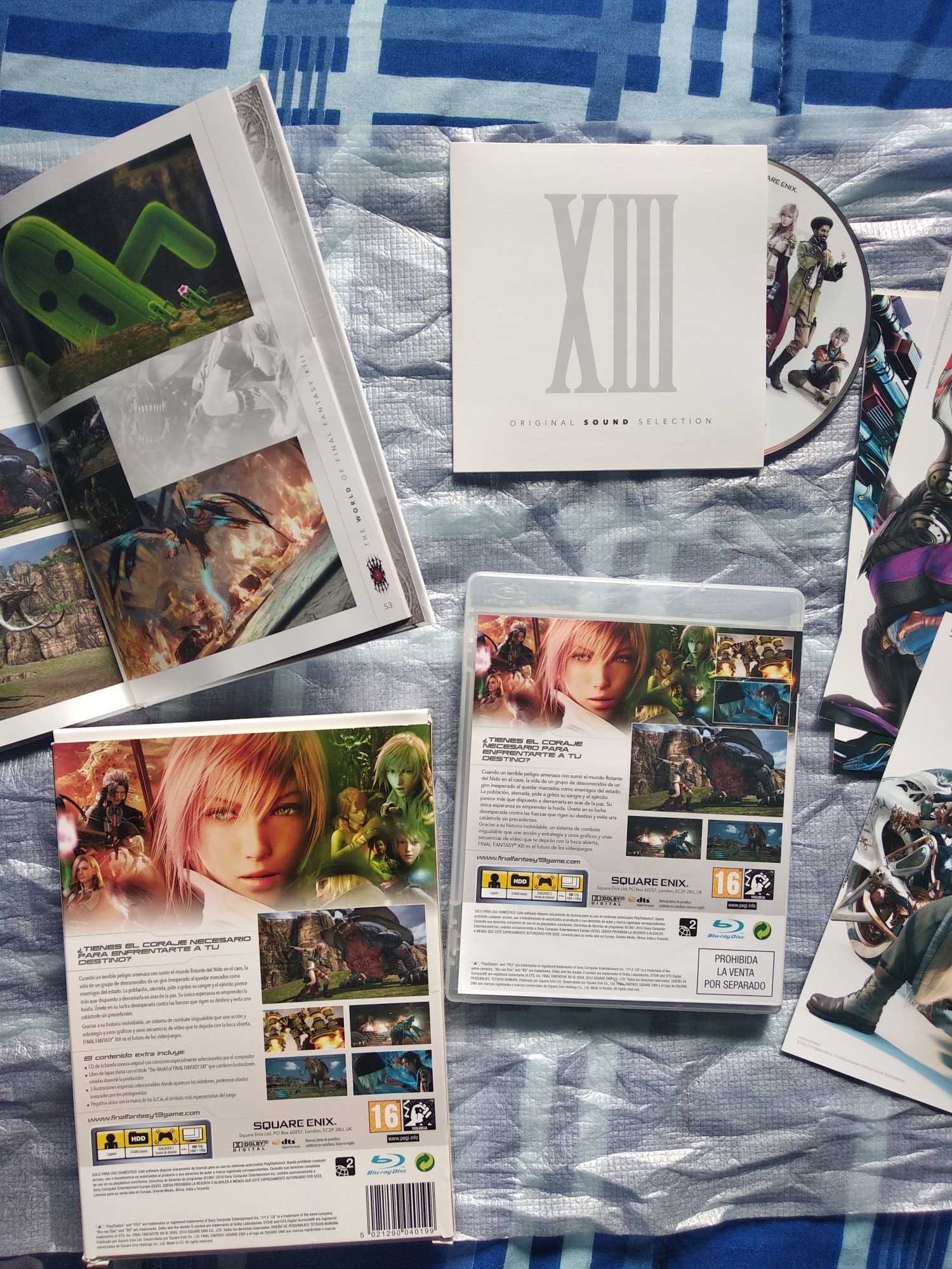 Final Fantasy 13 Collectors Edition PS3 + Guia oficial em Espanhol