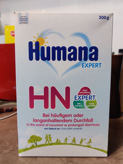 Суха молочна суміш Humana HN Expert з пребіотиками при діареї  300 г
