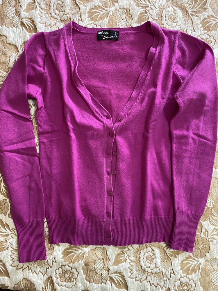 Casaco malha roxo NOVO