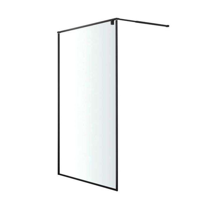 Kabina prysznicowa walk-in GoodHome 120cm czarny mat/transparentna