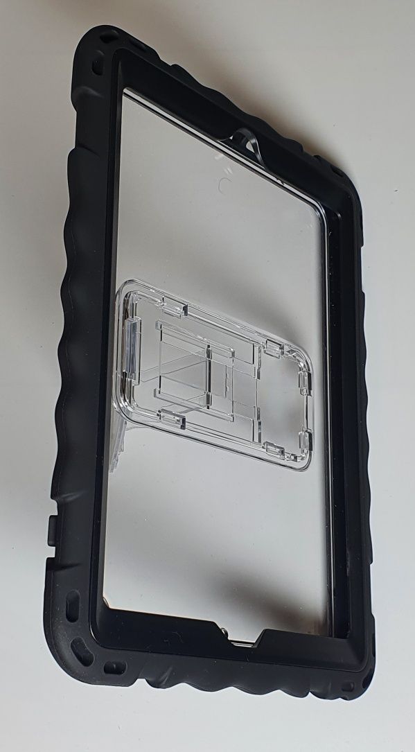 2x Etui Tablet 10.2" Przezroczyste z czarną niebieską ramką