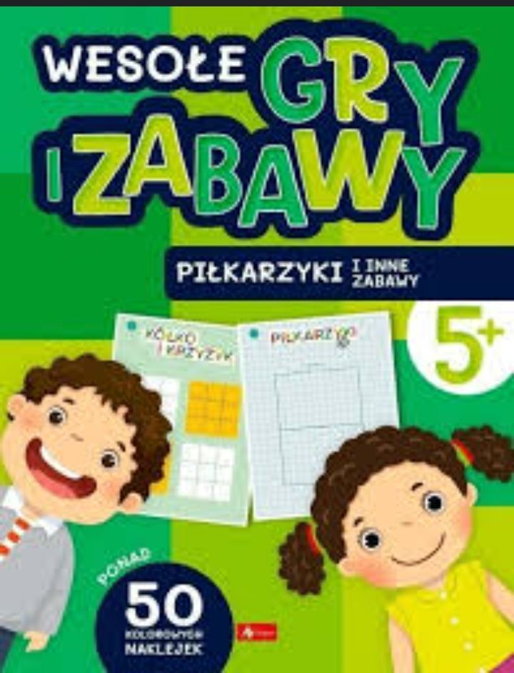 Książka edukacyjna wesołe gry i zabawy