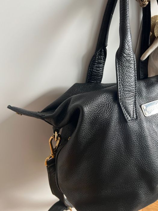 Mammania Bags czarna torebka torba shopper bag GWEN skórzana skóra