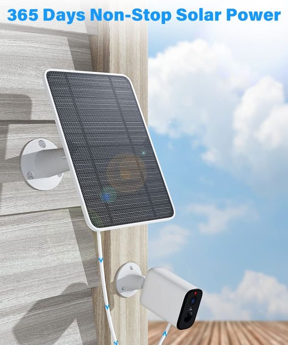 4szt Panel ładowania słonecznego kompatybilny z kamerą Arlo Pro 4