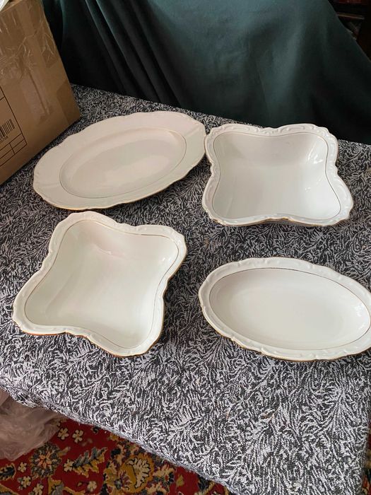 Porcelana Bavaria Bareuther Waldsassen – półmiski i misy-komplet